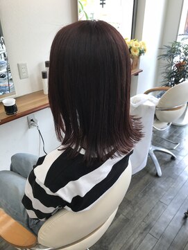 プリモドットリアン(primo…lien) プリモリアン×ボブ×外ハネ×暖色系カラー