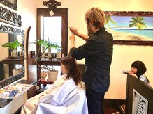 ヘアープレイス マテリアル(Hair Place Material)の雰囲気（親子でカットは貸し切りになります。）