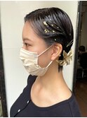 成人式ヘアセット×ショート