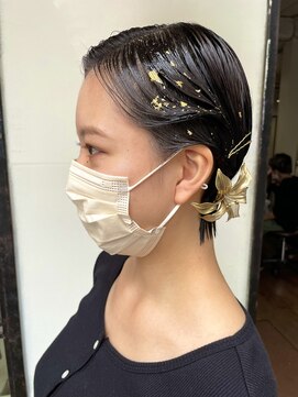ヘアー アイス カンナ(HAIR ICI Canna) 成人式ヘアセット×ショート