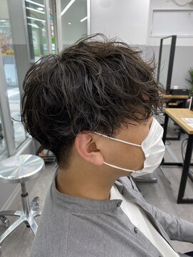 オムデュー(HOMME DEUX) 【KAITO】スパイラルパーマ刈り上げマッシュ