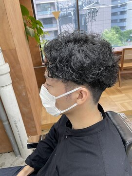 ロンドガルマン 名古屋(Lond GULLMAN) Ryu指名癖毛活かしてパーマ風にカット