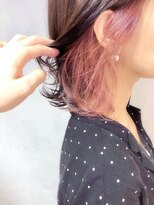 エミス バイ メルト 吉祥寺(emis by melt)&nbsp;【堀惠洋平】　インナーカラー　モカブラウン×ヴェールピンク