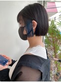 【なかじま ひびき】黒髪ボブ×インナーブルー