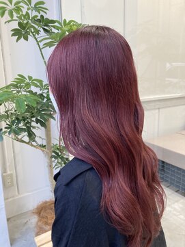 ラフランクリー(la frankly) ウェーブヘア/シアベージュ/バングカラー/シースルーバング