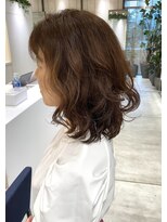 ステアケース 武蔵小杉店(stair:case) 大人ミディアム/デジタルパーマ/ゆるふわウェーブ/コテ巻き風
