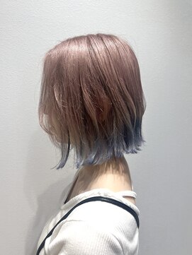 アソビセカンド 原宿(ASOBI 2nd) 前髪/マチルダボブ/ピンクベージュ/インナーグレージュ/表参道