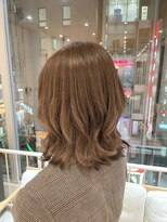 アロマ ヘアルーム 池袋店(AROMA hair room) くびれ巻きマチルダボブ抜け感ベージュ/池袋/池袋東口