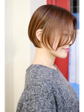 ルーシー ヘアデザインワークス(Lucy Hair Design Works) サロンワーク×インナーカラー前上がりミニボブ