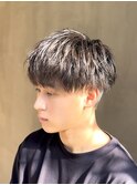 ダークアッシュ/アッシュブラック/メンズショート/学割u24