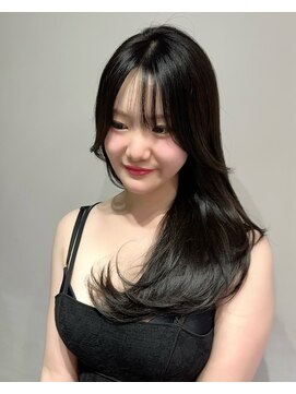 ワン バイ ジエクト(One by The Ect) 大人色気レイヤー韓国式髪質改善カラー黒髪ヌーディーアッシュ