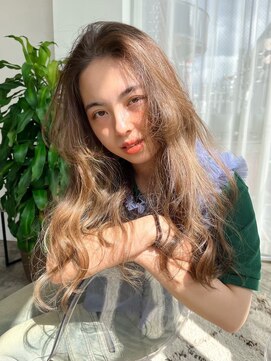 ネス(ness) ハイライトカラー/ブラウンページュ/デザインカラー/ロング