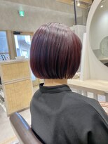 トマト(TOMTO)&nbsp;【RYOHEI】切りっぱなしボブ_ピンクカラー_耳掛けボブ