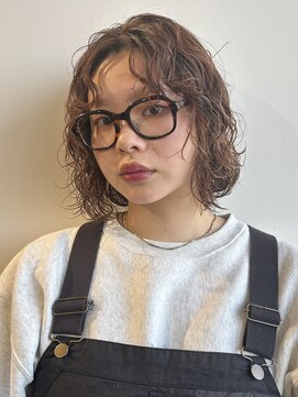 サロンドジョー(salon de joe) ショートボブレイヤーカットミディアムウルフくびれパーマ