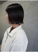 切りっぱなしボブ