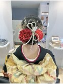 成人式シニヨンスタイル