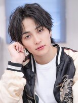 エフエム 渋谷(FM)&nbsp;アッシュブラック/マッシュパーマ/刈り上げ/ツーブロック