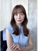◎大人綺麗なスタイル 顔まわりカット セミロング ロング