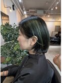 グラデーションボブ×表面ブリーチ