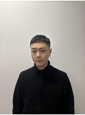 メンズカットアップバングビジカジベリーショート
