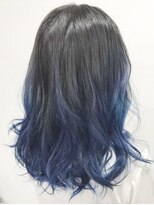 エーアイ 千石 巣鴨 白山店(Ai HAIR) 裾カラーブルー×ロングレイヤー
