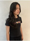 ロングヘア×顔周りカット