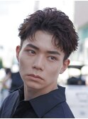 渋谷スパイキーショートパーマツイストスパイラルパーマ強め30代
