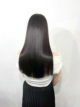 イオエ 西梅田(ioe) ブリーチなしカラー／髪質改善/ミルクティーベージュ/小顔へア