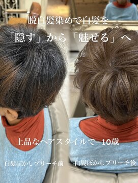 キャンバス(CANVAS) ぼかしブリーチbefore・after