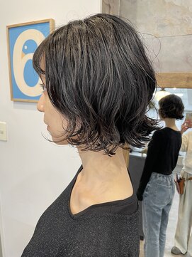 ユノ(juno) 【中目黒】おしゃれ可愛い！黒髪ミニボブパーマ♪ショートボブ