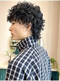 マッシュウルフ☆スパイラルパーマ
