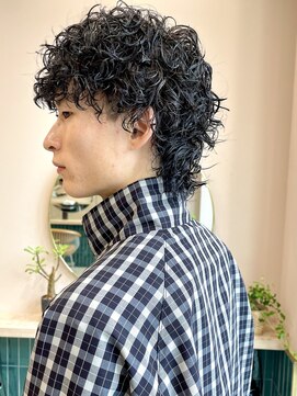 イギー(igggy) マッシュウルフ☆スパイラルパーマ