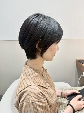 黒髪/オリーブグレー/小顔/ココアベージュ/水天宮前駅