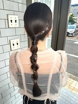 チャオ バイ ミチ(Chao by MICHI)&nbsp;【ChaoMICHI yu-ka】 お呼ばれへア 編み下ろし お呼ばれへア