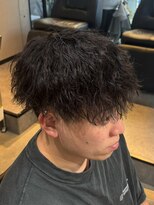 ブルニール 心斎橋(BLEUNIR)&nbsp;ツイストスパイラルパーマ　縦落ち