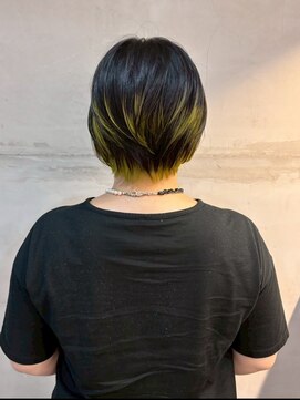コミレ(COMILE) ショート×ライムデザイン/大須/上前津/髪質改善/ハイライト