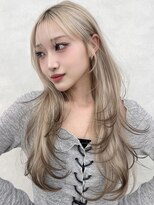 アッシュ 茗荷谷店(Ash)&nbsp;茗荷谷レイヤーカット韓国ダブルカラー顔周り前髪カットボブ