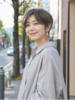 セレスト 心斎橋店(CELESTE)の写真/一人一人に似合わせ！大人ショートでお手入れ簡単な黄金シルエットに[髪質改善]