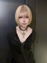 コエル(KOER)&nbsp;36. 卵型/ショート/ミルクティーブロンド/ダブルカラー