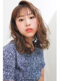 ミディアムパーマで細毛さんでもボリューミーに♪