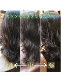 表参道デジタルパーマグレージュヘアカタログゆるふわ抜け感栗原