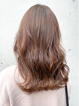 アチーブ ヘア デザイン(achieve hair design) #ベージュ#ミディアム#ニュアンス#ウェーブ#愛され#ナチュラル