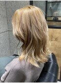 【札幌 デザインカラー(ダブルカラー)/ブロンドヘア】