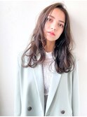 透け色でカジュアルダウンロング[大人可愛い 20代 30代 40代]