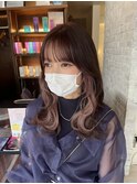 ピンクインナーカラー×レイヤーカット☆