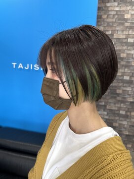 タジサスヘアー(TAJISAS HAIR) ▼ショートボブ×インナーカラー