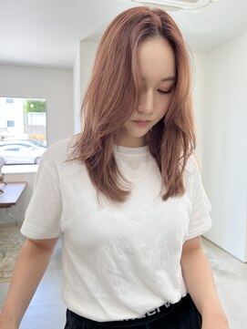 ザワン(the one .) 【the one.】レイヤースタイル×オレンジベージュ -TANAKA-