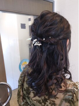 かぐや姫 エルモード フェレ美容室 行徳店 パーティーヘアー