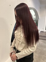 アオ(ao.)&nbsp;ブリーチありで作る深めの赤