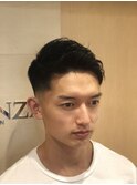 アップバングフェードスタイル